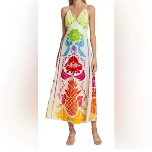 Farm Rio Tropical Graphic Maxi Dress size small rare sold out